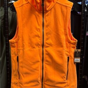 NOBULL Neon Orange Fleece Vest